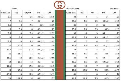 gucci shoe size conversion chart